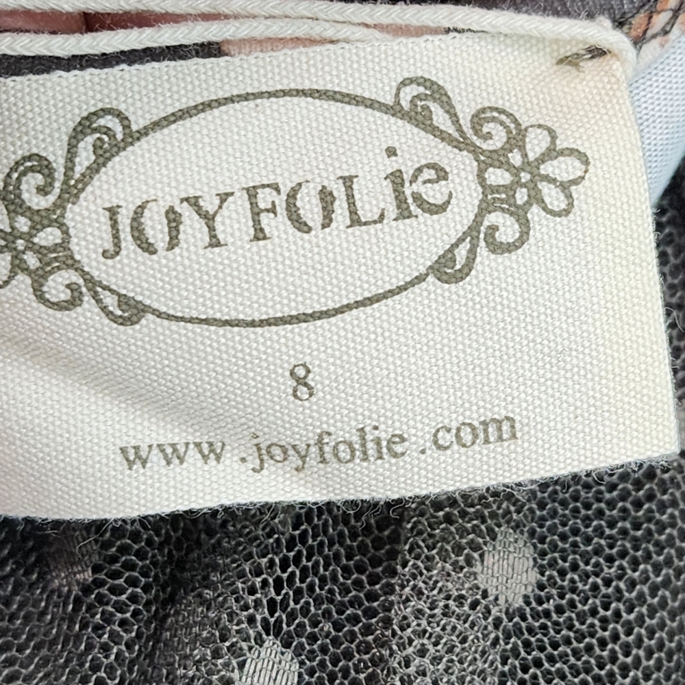 Joy Folie Girl's Floral Halter Hi-Low Tier Layered Tulle Dress - 8 - Picture 7 of 8